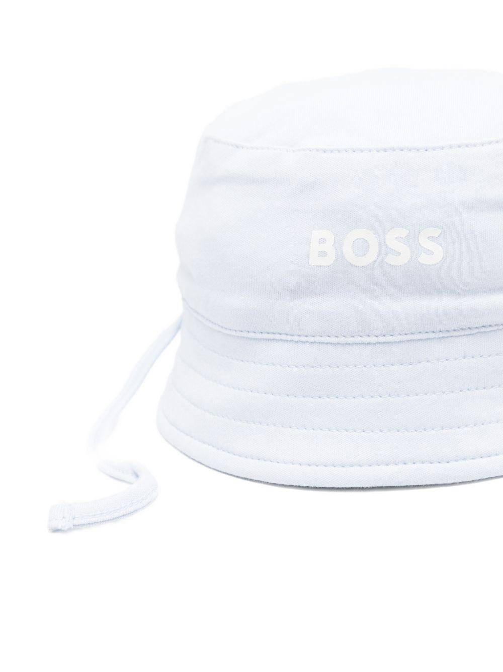 Cappello a pescatore per neonato Boss Kids azzurro con design a righe J53097 771 BOSS KIDS 