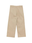 Pantaloni per bambino Roberto Cavalli Kids beige con toppa monogramma CBP26093PA MARRONE D. ROBERTO CAVALLI KIDS 