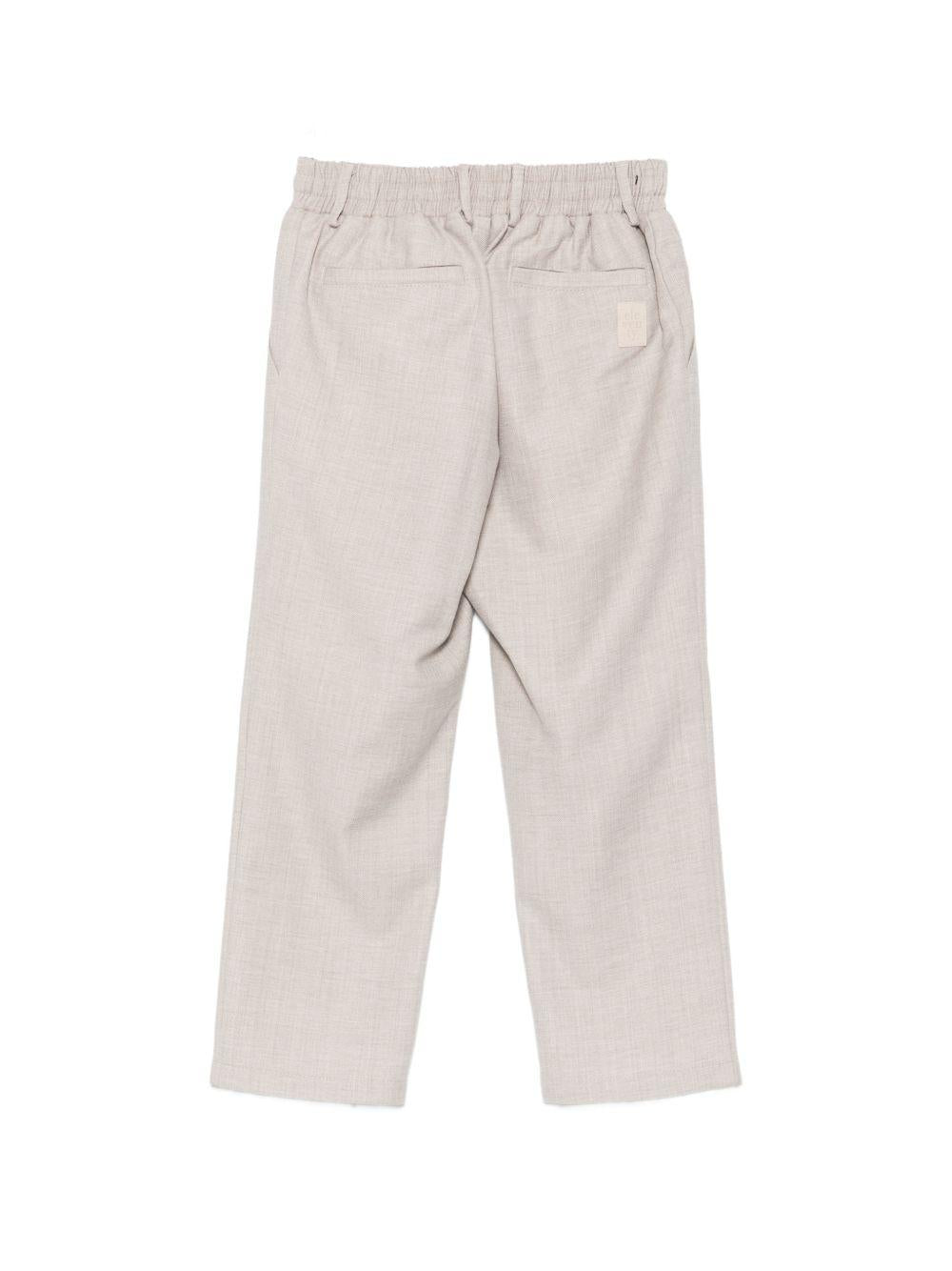 Pantaloni per bambino Eleventy Kids grigi con vita con coulisse elasticizzata EZ6H10 I0346 875 ELEVENTY KIDS 