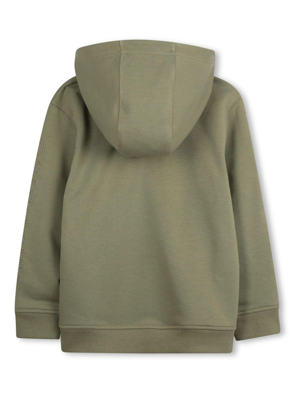 Felpa per bambino Givenchy Kids verde con cappuccio e motivo 4G H30701 634 GIVENCHY KIDS 