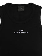 T-shirt per bambina John Richmond Junior nera senza maniche RGP26172CN BLACK JOHN RICHMOND KIDS 