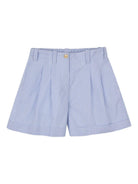 Shorts e camicia per bambina Givenchy Kids azzurro con motivo a righe H31131 V71 GIVENCHY KIDS 