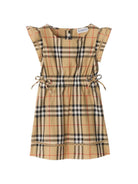 Abiti per neonata Burberry Kids beige con motivo Vintage Check all-over 8121301 B9368 BURBERRY KIDS 