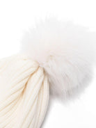 Berretto per bambina Moncler Enfant bianco con pompon L29543B00007M1131 030 MONCLER KIDS 