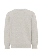 Maglione per bambino Stella McCartney Kids grigio con ricamo frontale TZ9H00 Z2922 100 STELLA McCARTNEY KIDS 
