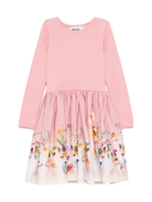 Abito per bambina Molo rosa con stampa volpe 2W25E213 9623 MOLO 