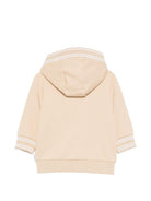 Felpa per neonato Boss Kids beige con cappuccio e tasca J52869 249 BOSS KIDS 
