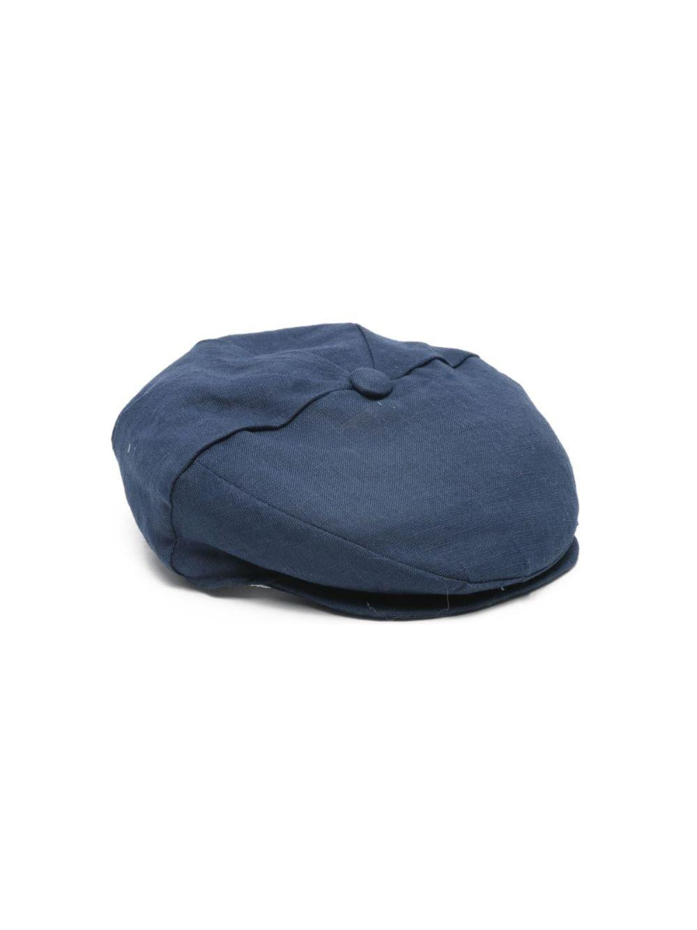 Cappello per neonato Colorichiari blu con dettaglio con bottone MN928412 4917 60 COLORICHIARI KIDS 