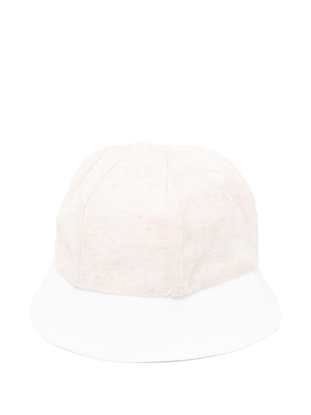 Cappello per neonata La Stupenderia beige con orlo a contrasto e corona rotonda TBCP53D05 D01 LA STUPENDERIA KIDS 