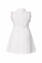 Abito per neonata Elisabetta Franchi La Mia Bambina bianco con ruches decorative EGAB2310TV033 0004 ElISABETTA FRANCHI KIDS 