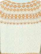 Maglione per bambina Moncler Enfant azzurro con motivo Fair Isle K29549C00008M4505 702 MONCLER ENFANT 