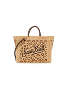Borsa Colette MC2 Saint Barth beige con stampa animalier COL0017 00349L MC2 ST. BARTH KIDS 