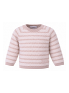 Maglione per neonato Emporio Armani Kids beige con motivo a righe EB001232 AF23409 M1013 EMPORIO ARMANI KIDS 