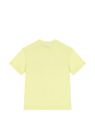 T-shirt per bambini MSGM Kids gialla con stampa logo S6MSJUTH001 MS075 MSGM KIDS 