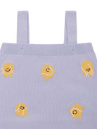 Body per neonato Stella McCartney Kids azzurro con ricamo palline da tennis TYA532 Z2423 602 STELLA McCARTNEY KIDS 