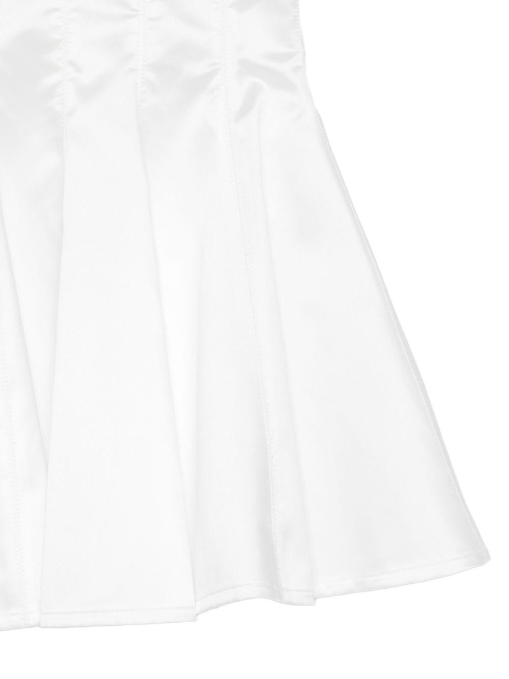 Abito per bambina Elisabetta Franchi La Mia Bambina bianco con dettaglio con fiocco EFAB6650TV032 0004 ElISABETTA FRANCHI 