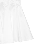 Abito per bambina Elisabetta Franchi La Mia Bambina bianco con dettaglio con fiocco EFAB6650TV032 0004 ElISABETTA FRANCHI 