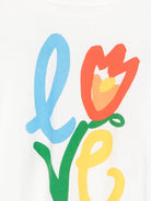 T-shirt per bambina Stella McCartney Kids bianca con stampa Love TY8B21 Z0434 101 STELLA McCARTNEY KIDS 