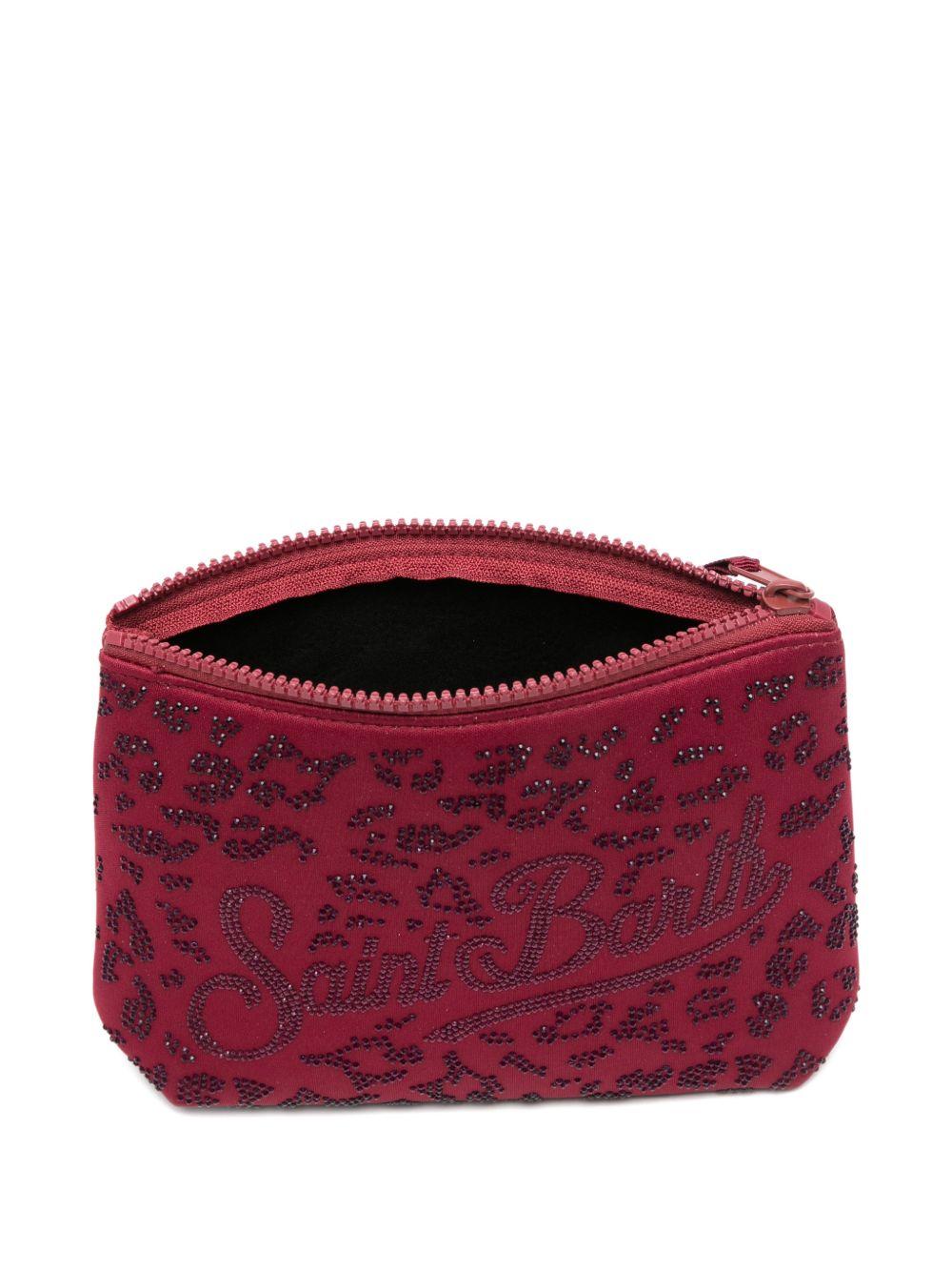 Pochette Aline MC2 Saint Barth bordeaux con decorazione leopardata ALI0032 00269L MC2 ST. BARTH KIDS 