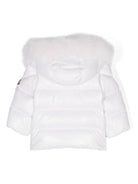 Piumino per neonata Moncler Enfant bianco con design imbottito K29511A00004597Z8 032 MONCLER ENFANT 
