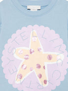 Felpa per bambina Stella McCartney Kids azzurra con stampa grafica TY4A50 Z3409 606 STELLA McCARTNEY KIDS 