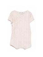 Tutina per neonata Bonpoint rosa con lavorazione a maglia S06NNIK00013 021A BONPOINT KIDS 
