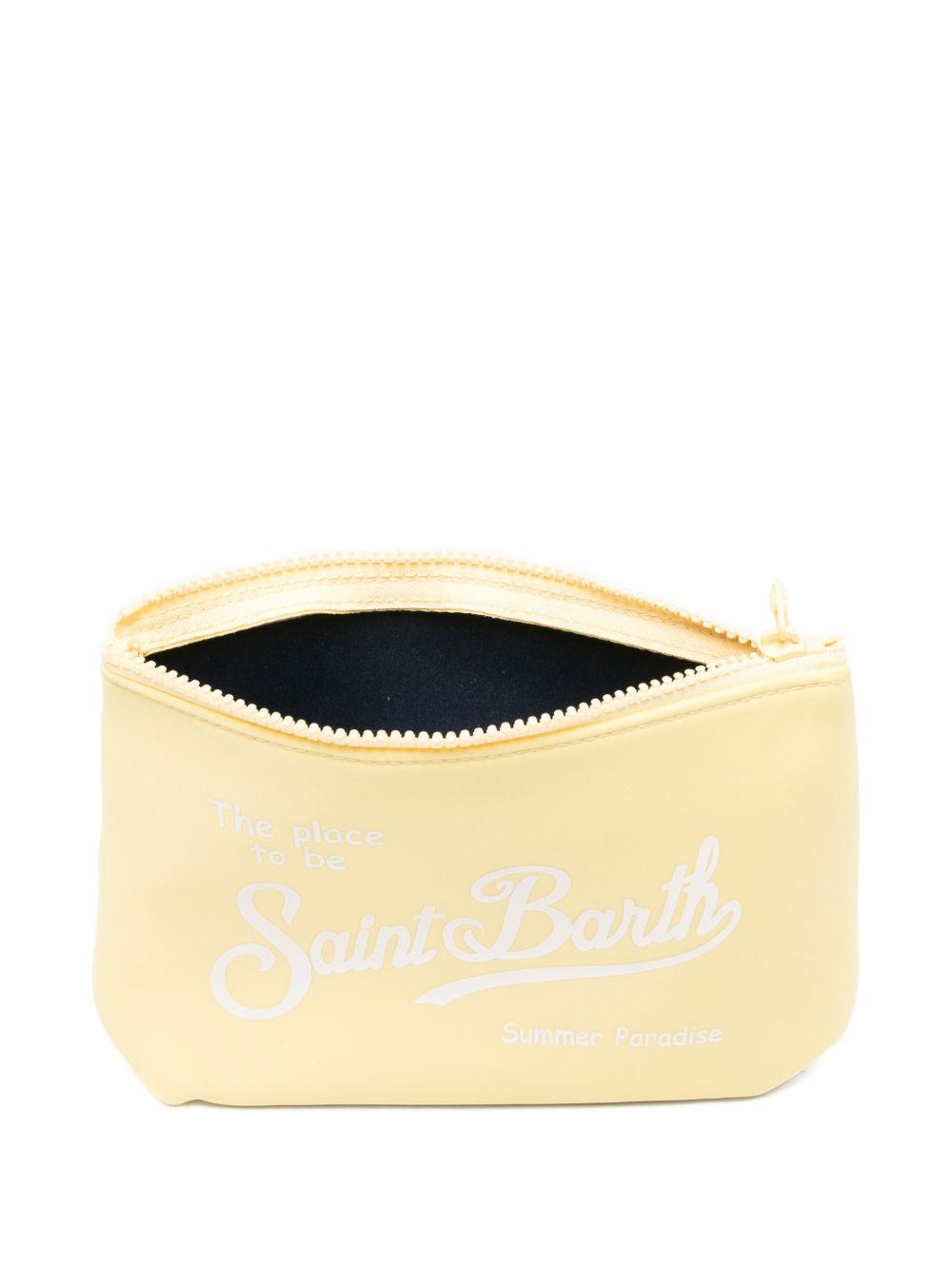 Pochette Aline MC2 Saint Barth giallo con stampa logo ALI0053 00766L MC2 ST. BARTH KIDS 