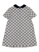 Abito per neonata Gucci Kids beige con stampa logo all-over 828494XWA2M 9118 GUCCI KIDS 