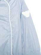 Giubbino per neonati Emporio Armani Kids azzurro con design a pannelli EB001155 AF21230 U9360 EMPORIO ARMANI KIDS 