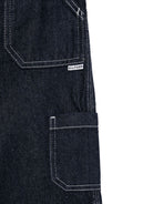 Jeans a gamba ampia per bambina Tommy Hilfiger Junior blu con passanti - Rubino Kids