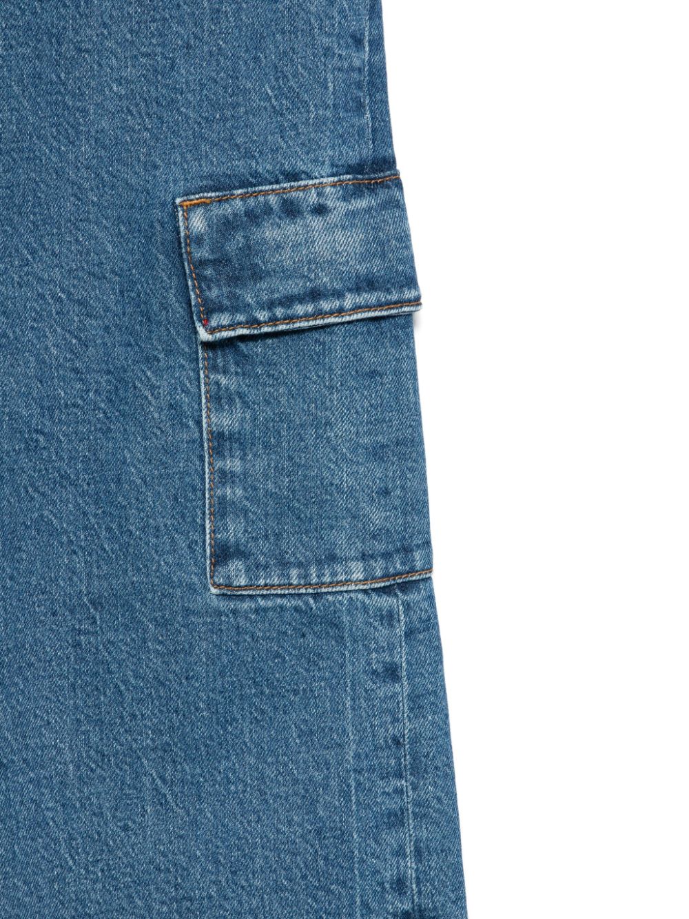 Jeans a gamba ampia per bambino Calvin Klein Kids blu con design cinque tasche - Rubino Kids