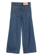 Jeans a gamba larga con cuciture decorative - Rubino Kids