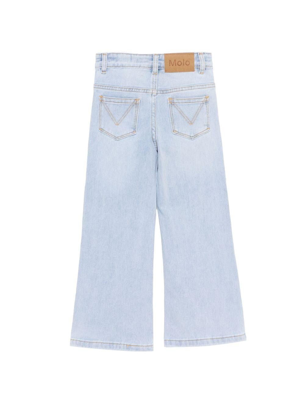 Jeans Asta per bambina Molo denim con design a cinque tasche - Rubino Kids