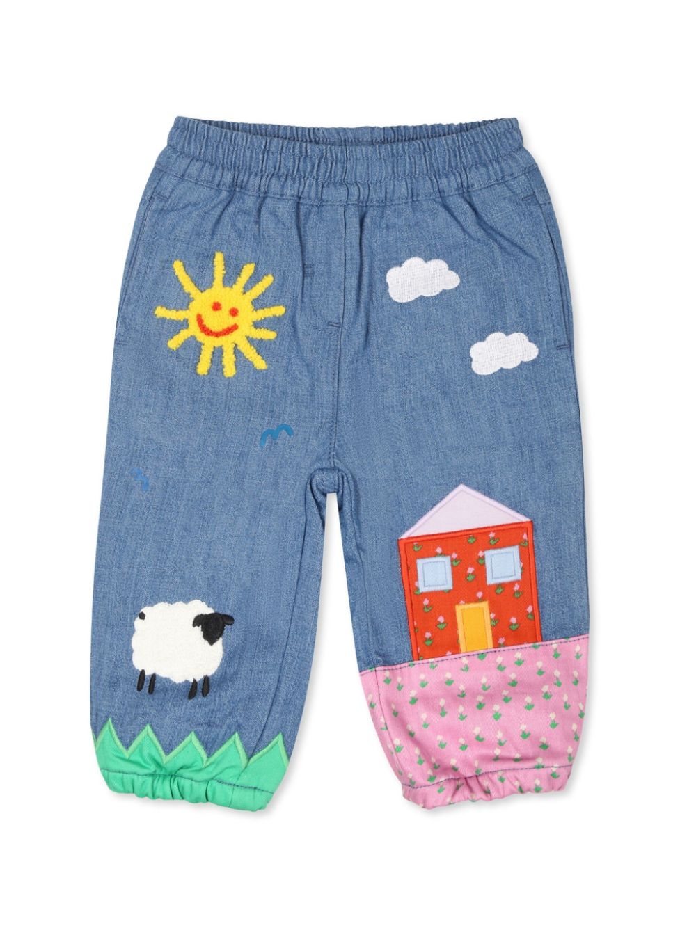 Jeans con applicazione Farmyard - Rubino Kids