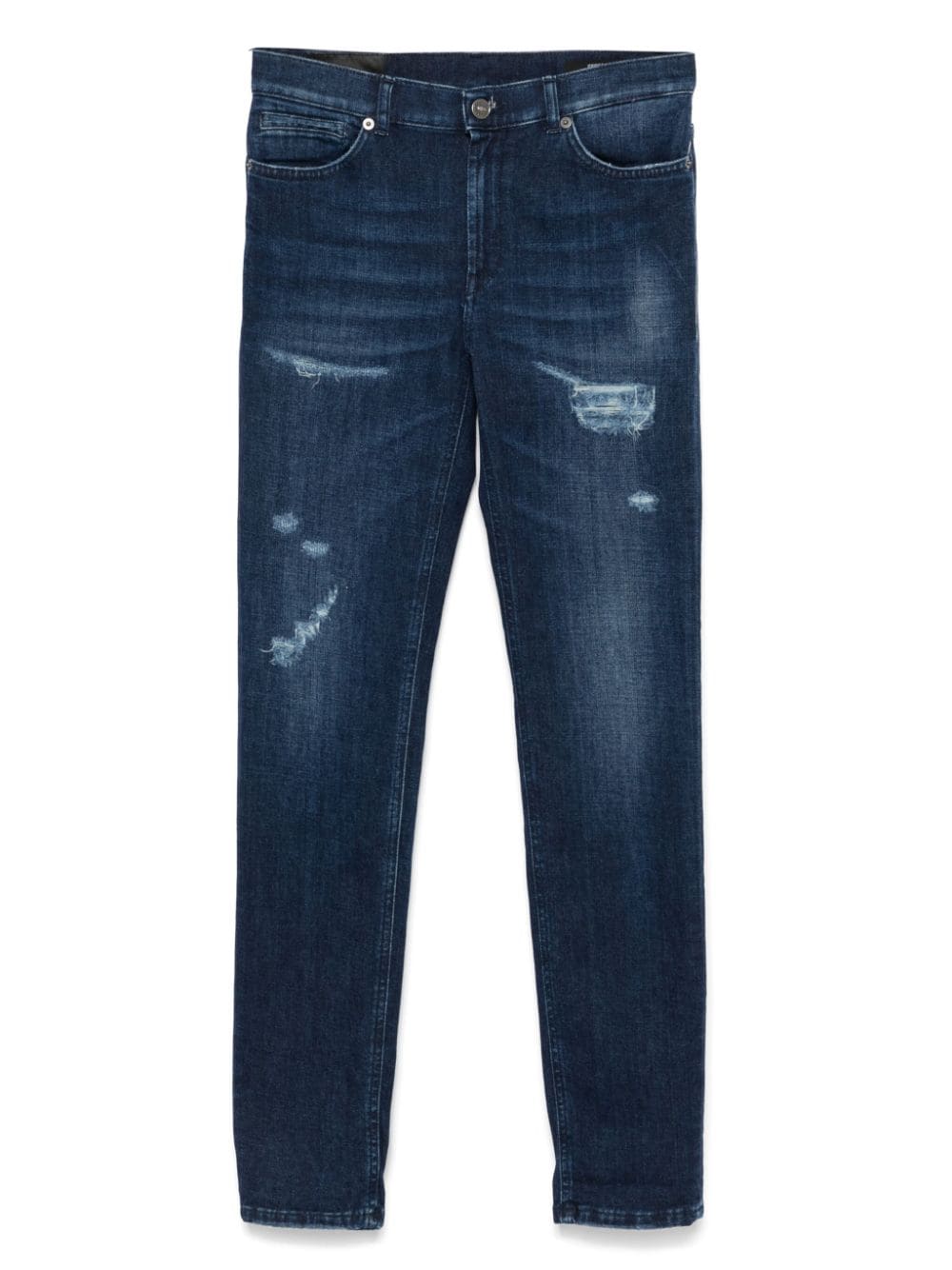 Jeans con effetto vissuto per bambina DONDUP KIDS blu con passanti - Rubino Kids