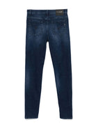 Jeans con effetto vissuto per bambina DONDUP KIDS blu con passanti - Rubino Kids