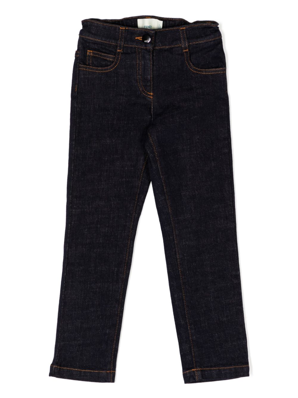 Jeans con logo ricamato - Rubino Kids