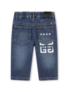 Jeans con motivo 4G - Rubino Kids