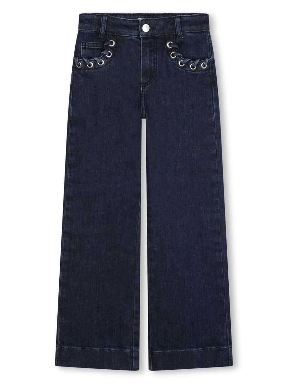 Jeans con occhielli - Rubino Kids