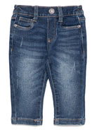 Jeans con stampa per neonato John Richmond Junior blu con passanti - Rubino Kids