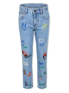 Jeans con stampa - Rubino Kids