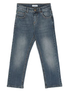 Jeans dritti a vita media - Rubino Kids