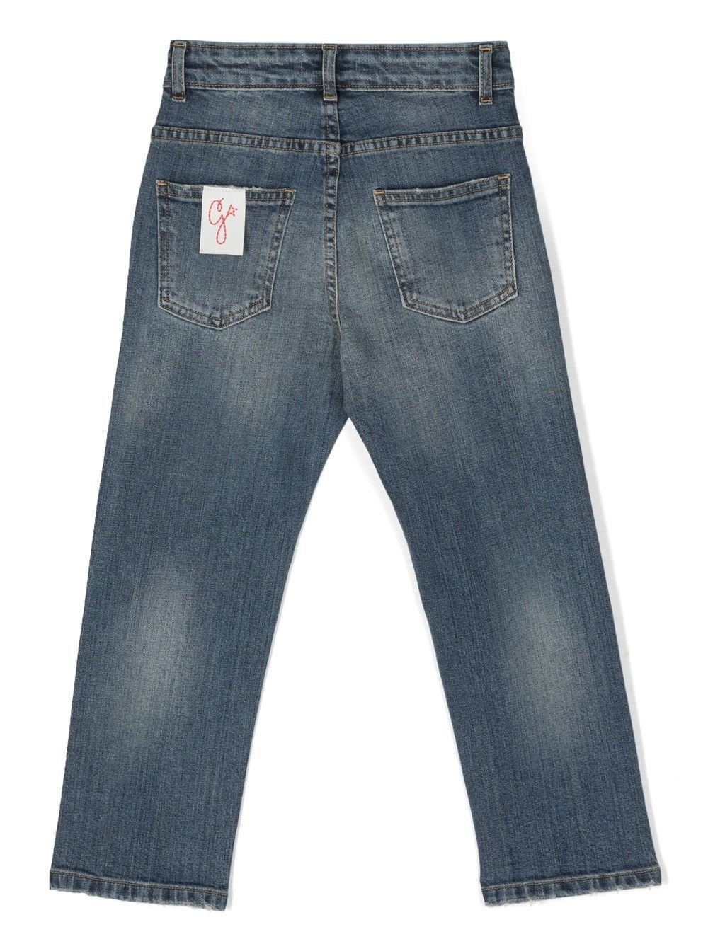 Jeans dritti a vita media - Rubino Kids