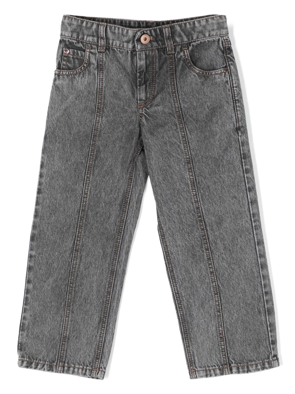 Jeans dritti con applicazione - Rubino Kids