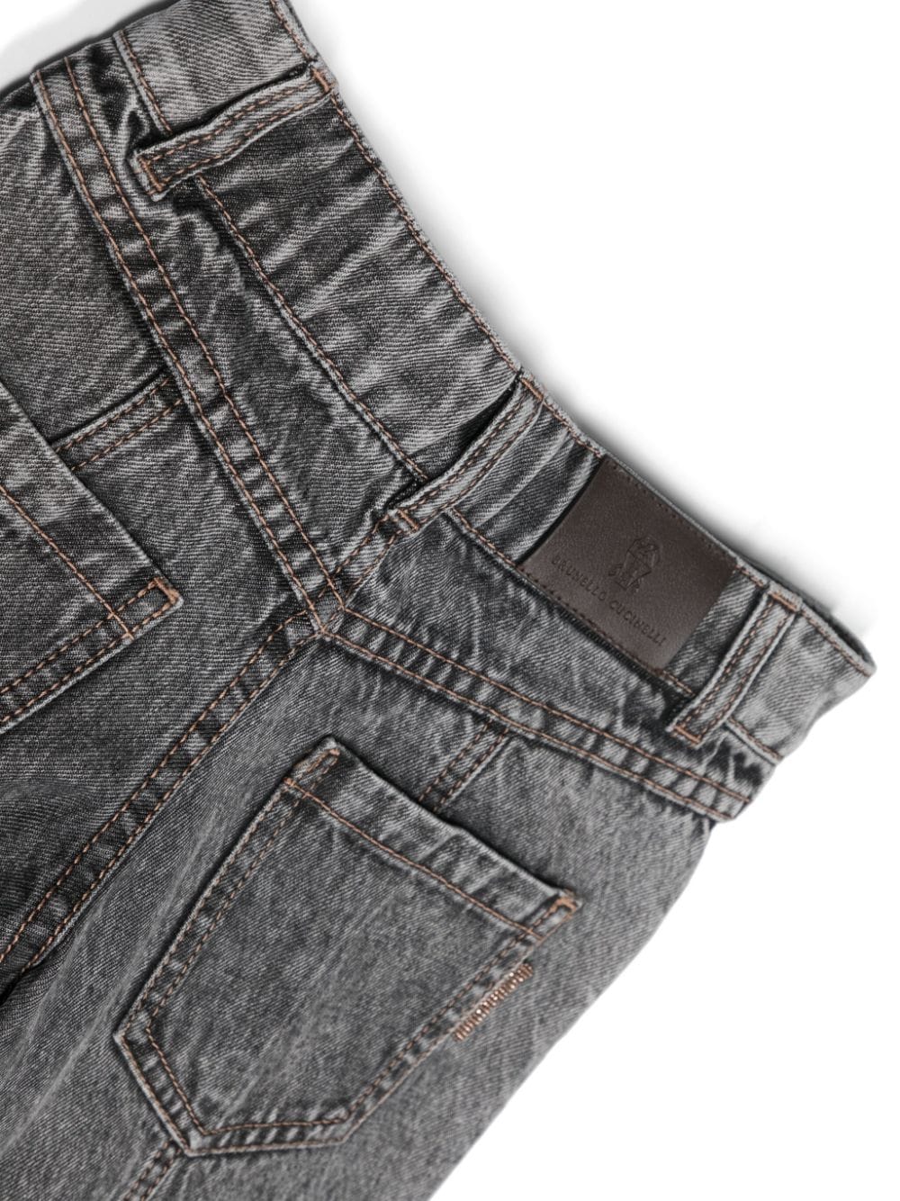 Jeans dritti con applicazione - Rubino Kids