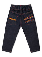 Jeans dritti con ricamo - Rubino Kids