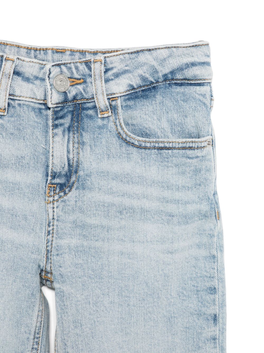 Jeans dritti per bambino Calvin Klein Kids azzurro con passanti - Rubino Kids