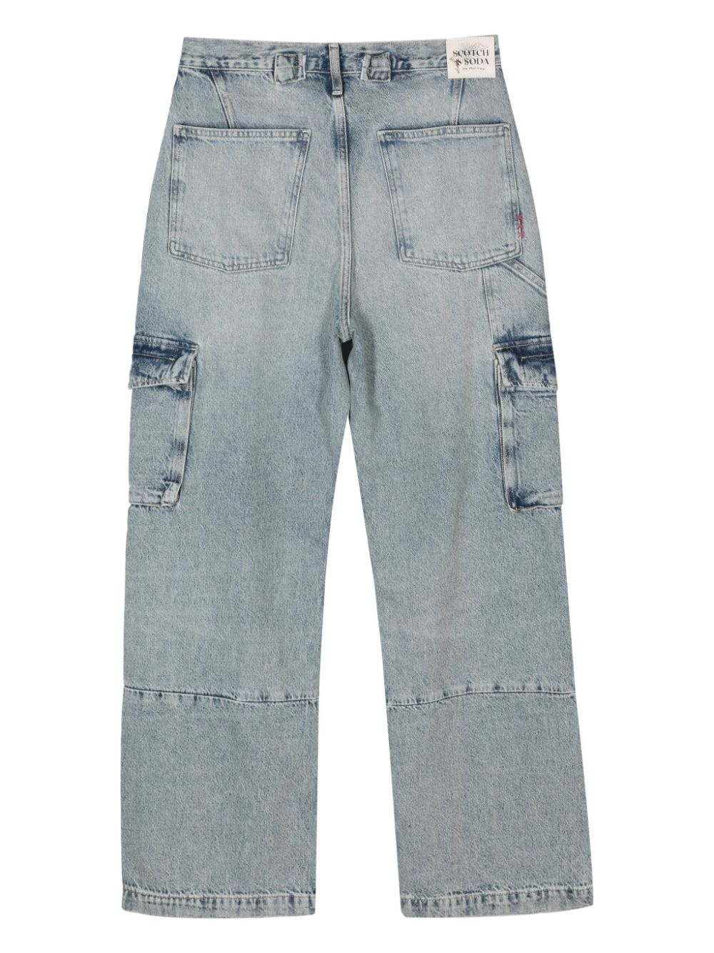 Jeans dritti per donna Scotch & Soda blu con chiusura con bottoni - Rubino Kids