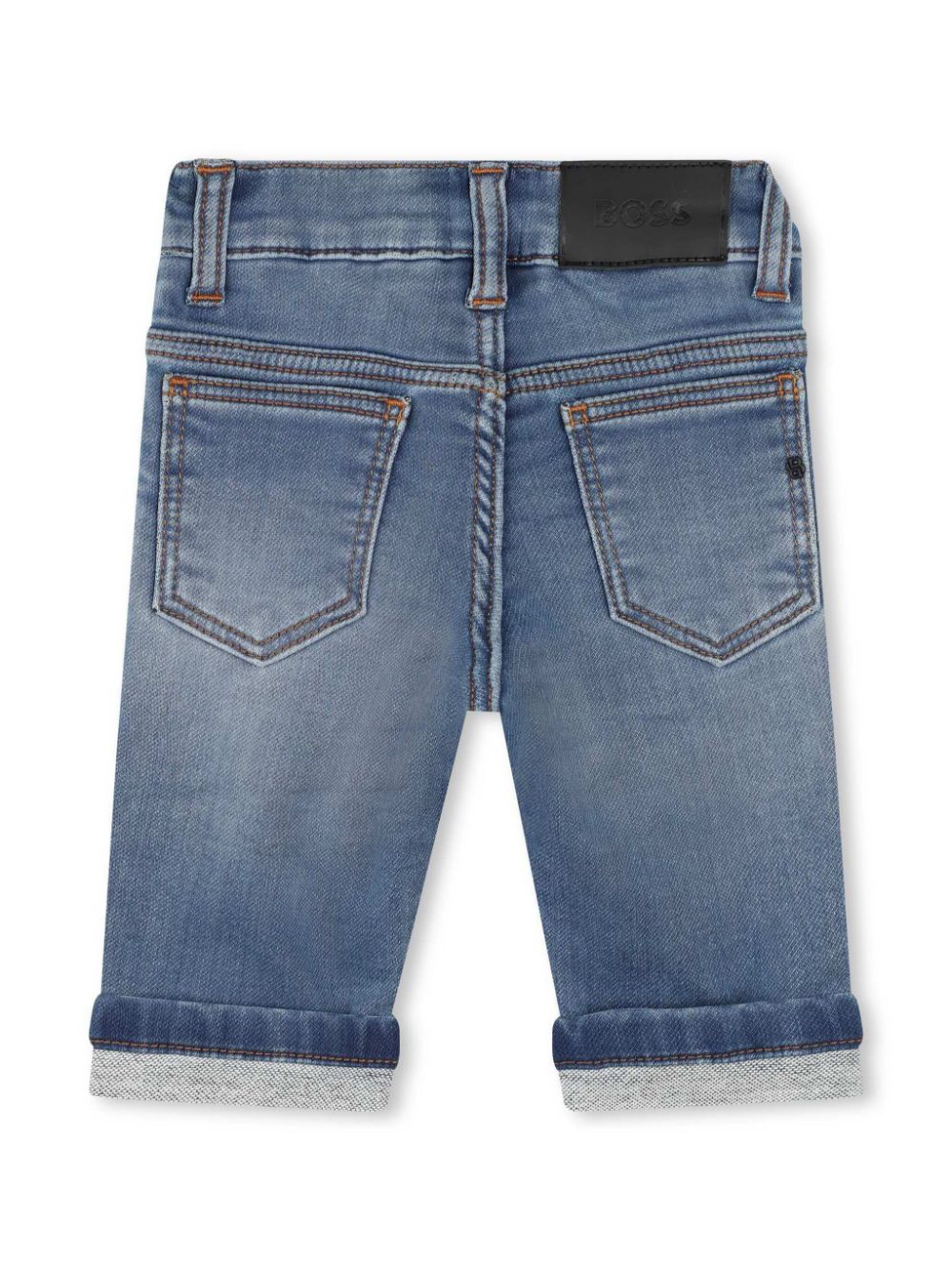 Jeans dritti per neonato BOSS Kidswear blu con passanti - Rubino Kids