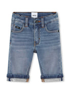 Jeans dritti per neonato BOSS Kidswear blu con passanti - Rubino Kids